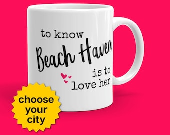 New Jersey gift LBI hometown mug NJ | housewarming gift | new home | apartment warming  | gifts under 20 | gifts under 15 | beach haven
