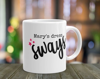 Springsteen fan mug | thunder road | dress sways waves | spring nuts | bruce gifts NJ | New Jersey | funny | gifts under 20 | gifts under 15