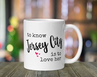 New Jersey personalized hometown mug NJ | housewarming gift | new home | apartment warming  | gifts under 20 | gifts under 15 | jersey city