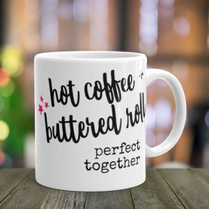 New Jersey mug | coffee and buttered roll NJ  | New Jersey gifts | shore | funny | gifts under 20 | gifts under 15 | pork roll