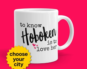 Custom hometown NJ mug | New Jersey | housewarming gift | new home | apartment warming  | gifts under 20 | gifts under 15 | hoboken