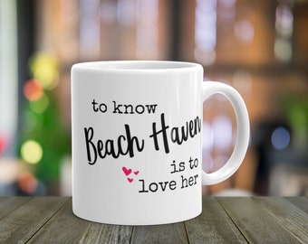 Personalized New Jersey mug | LBI hometown NJ gift | housewarming | new home | gifts under 20 | gifts under 15 | beach haven