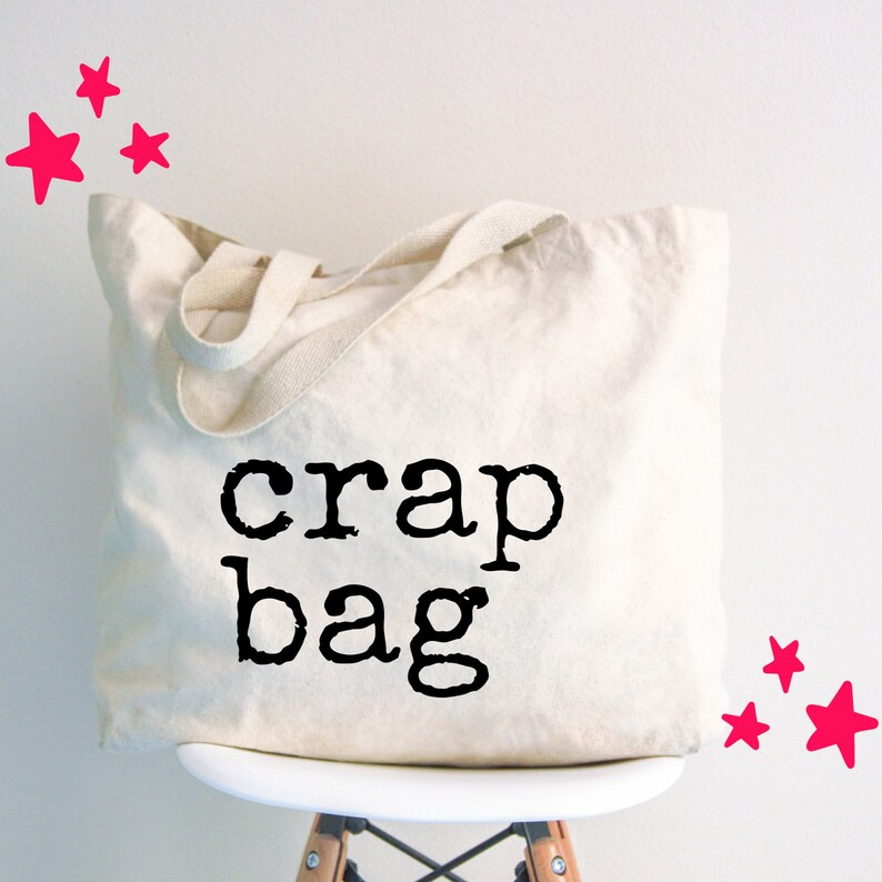Large crap bag canvas tote bag for Friends lovers. Etsy