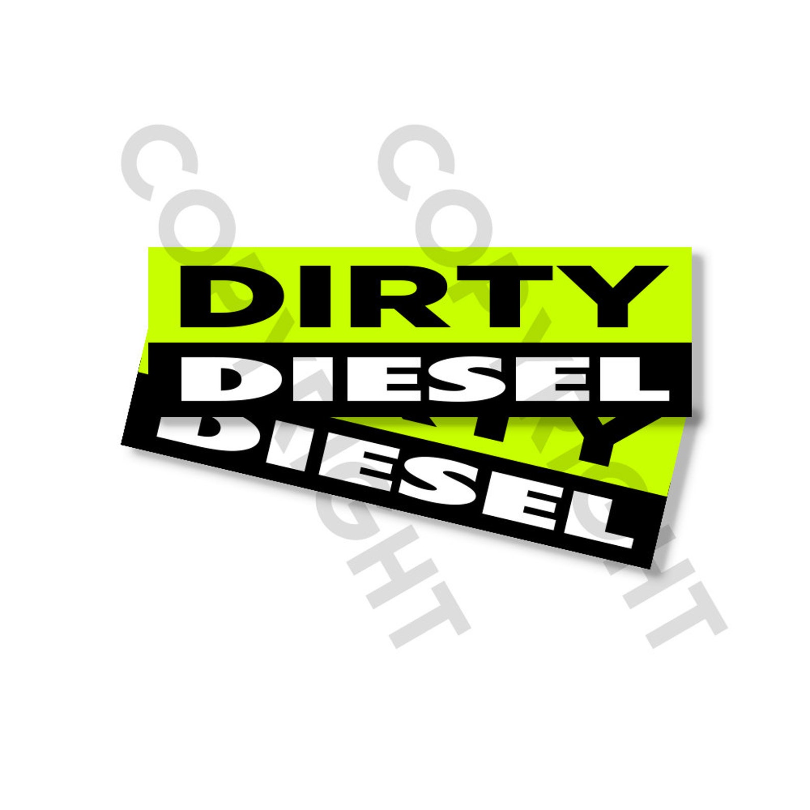 Funny Bumper Stickers DIRTY DIESEL Vinyl Bumper Stickers Etsy