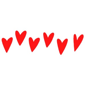 Marching Hearts / Valentine&#39;s Day / SVG JPG PNG Clipart Graphic Sublimation Digital Download