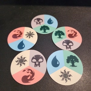 Trio Ball Die Cut Stickers Vol. 2 | MTG Stickers | Magic The Gathering Stickers | Sultai, Mardu, Bant, Jeskai, Jund Stickers