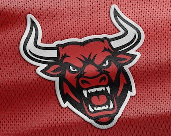 Stier Maskottchen Logo | Anpassbare SVG- und PNG-Dateien | Sportteams, Schulen, Vereine, Esports | HMX Maskottchen Serie