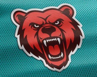 Logotipo de mascote urso | Arquivos SVG e PNG personalizáveis | Equipes, escolas, clubes, eSports | Série de mascotes HMX
