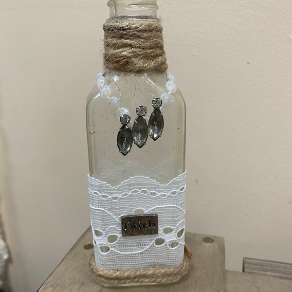 Repurposed Glass Bottle Vase