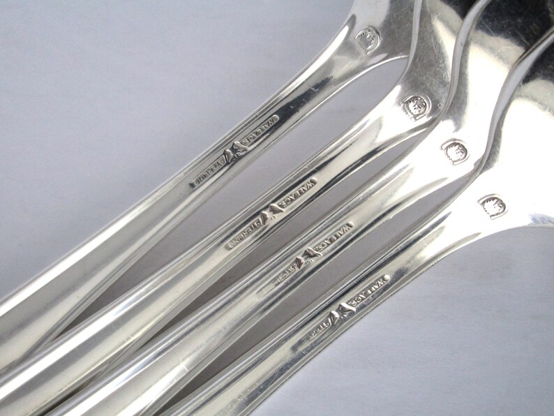 Set Of 4 Wallace Sterling Silver Stradivari Forks Vintage Flatware