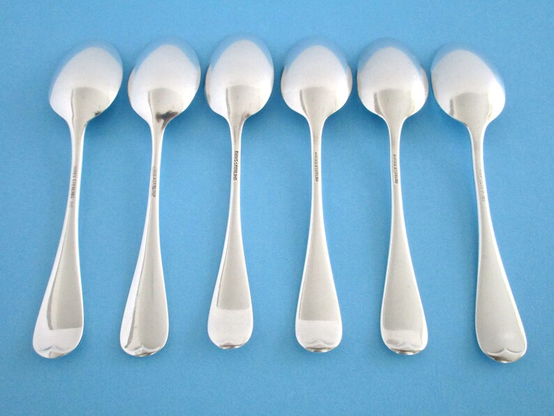 Set of 6 Birks Canada Old English Sterling Silver Small Demitasse