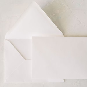 May include: A white envelope with a white card inside. The envelope and card are both blank.