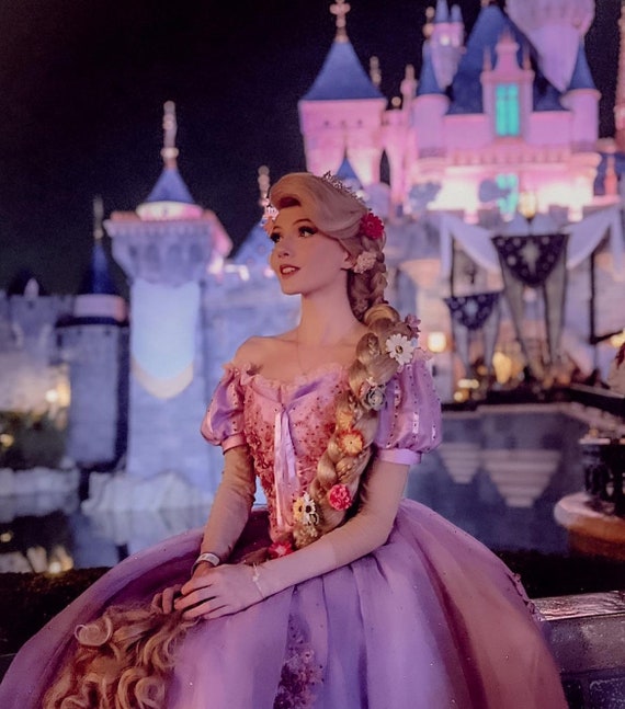 ラプンツェル ウィッグ 67輪花 髪飾り セート ディズニー Dハロ