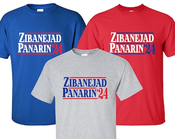 New "Zibanejad Panarin '24" T-Shirt | Available in Sizes S-4XL | Available in 3 Colors | 6.0 oz, 100% Cotton