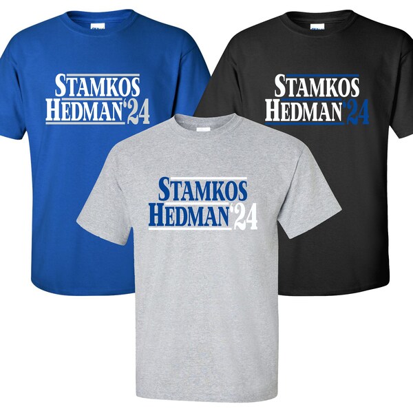 New "Stamkos Hedman '24" T-Shirt | Available in Sizes S-4XL | Available in 3 Colors | 6.0 oz, 100% Cotton