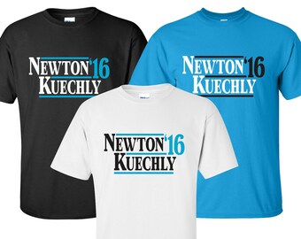 New "Newton Kuechly '16" T-Shirt | Available in Sizes S-4XL | Available in 3 Colors | 6.0 oz, 100% Cotton