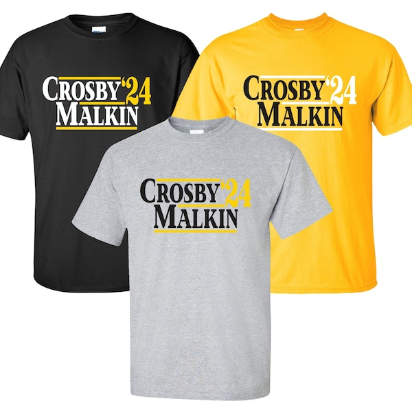 New "Crosby Malkin '24" T-Shirt | Available in Sizes S-4XL | Available in 3 Colors | 6.0 oz, 100% Cotton