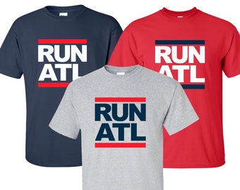 New "RUN ATL" T-Shirt | Available in Sizes S-4XL | Available in 4 Colors | 6.0 oz, 100% Cotton