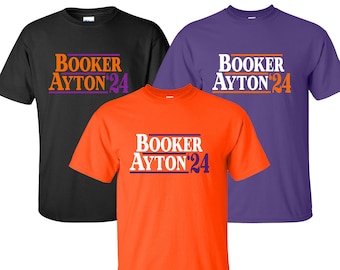 New "Booker Ayton '24" T-Shirt | Available in Sizes S-4XL | Available in 3 Colors | 6.0 oz, 100% Cotton