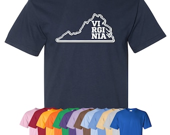 New "Virginia" T-Shirt or Hoodie | Sizes S-4XL | Available in 3 Styles | 6.0 oz, 100% Cotton