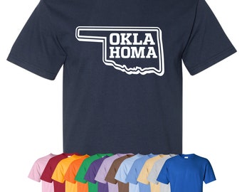 New "Oklahoma" T-Shirt or Hoodie | Sizes S-4XL | Available in 3 Styles | 6.0 oz, 100% Cotton