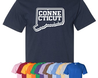 New "Connecticut" T-Shirt or Hoodie | Sizes S-4XL | Available in 3 Styles | 6.0 oz, 100% Cotton