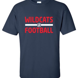 Football Team T-shirt With YOUR CUSTOM TEXT Available in Sizes S-4XL ...