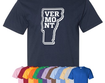 New "Vermont" T-Shirt or Hoodie | Sizes S-4XL | Available in 3 Styles | 6.0 oz, 100% Cotton