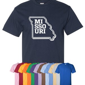 New &quot;Missouri&quot; T-Shirt or Hoodie | Sizes S-4XL | Available in 3 Styles | 6.0 oz, 100% Cotton