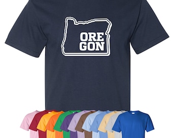 New "Oregon" T-Shirt or Hoodie | Sizes S-4XL | Available in 3 Styles | 6.0 oz, 100% Cotton