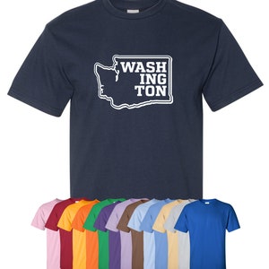 New &quot;Washington&quot; T-Shirt or Hoodie | Sizes S-4XL | Available in 3 Styles | 6.0 oz, 100% Cotton