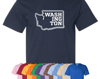 New "Washington" T-Shirt or Hoodie | Sizes S-4XL | Available in 3 Styles | 6.0 oz, 100% Cotton