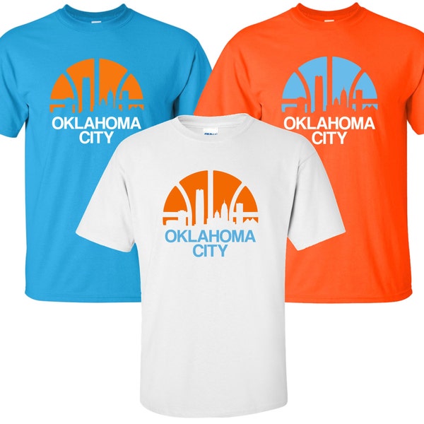 New "Oklahoma City" T-Shirt | Available in Sizes S-4XL | Available in 3 Colors | 6.0 oz, 100% Cotton