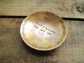 Bronze Anniversary Jewelry Dish, 19th Anniversary Gift for her, Personalized Ring Dish, 19th Anniversary Gift, 8th Bronze Anniversary Gift