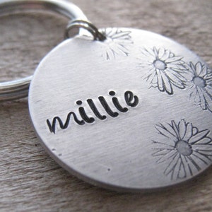 The MILLIE - Hand Stamped Pet ID Tag - Personalized Pet/Dog Tag - Dog Collar Tag - Engraved Dog Tag - Handsatmped Pet Tag -  Dog Tag