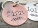 Hand Stamped Pet ID Tag - Personalized Pet/Dog Tag - Dog Collar Tag - Engraved Dog Tag - Handsatmped Pet Tag - Copper  Dog Tag 