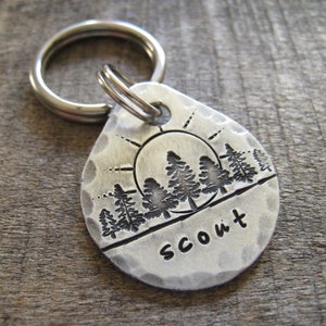 Pet ID Tag - Personalized Dog Tag - Dog Collar Tag - Engraved Dog Tag - Hand Stamped Pet Tag - Dog Tag - Pet Tag - Dog Tag for Dogs