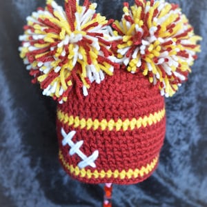 Professional Football Fan Beanie, Baby Football Beanie, Child Football Beanie, Adult Football Beanie, College Football beanie