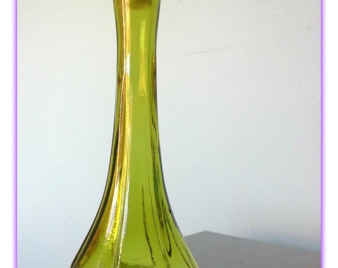 Vintage Green Glass Avon Bath Oil Bottle/green Glass Perfume Etsy