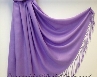 Wedding Season SALE - LAVENDER PASHMINA - lavender shawl - shawls in lavender - spring lavender scarf - purple scarf - purple pashmina