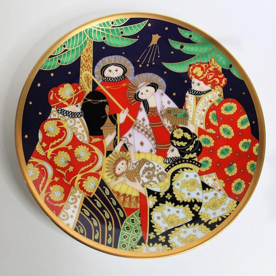The Nativity House of Faberge Plate 8 Fine Porcelain Etsy