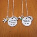 Nicole Stevens reviewed You've got a friend in me. Friendship necklaces. Sheriff Cowboy and Space Ranger. Best friend necklace. BFF jewelry.