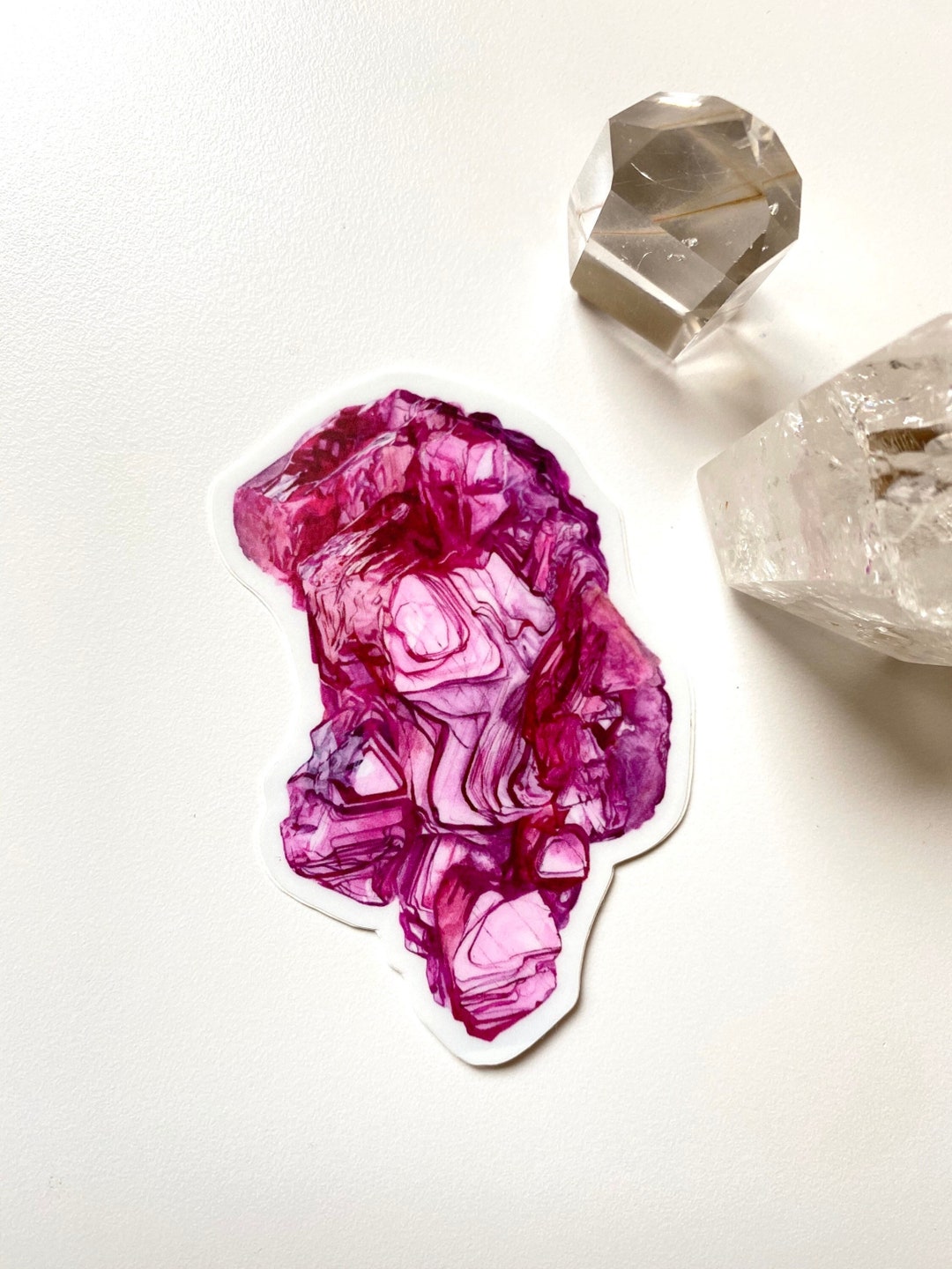 Ruby Sticker- Birthstone Sticker, Burmese Ruby Specimen,crystal Sticker ...