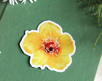 Wildflower Sticker- Blazing Star Vinyl Sticker- Wildflower Sticker, California Native Flower, Flower Sticker, Botanical Illustration
