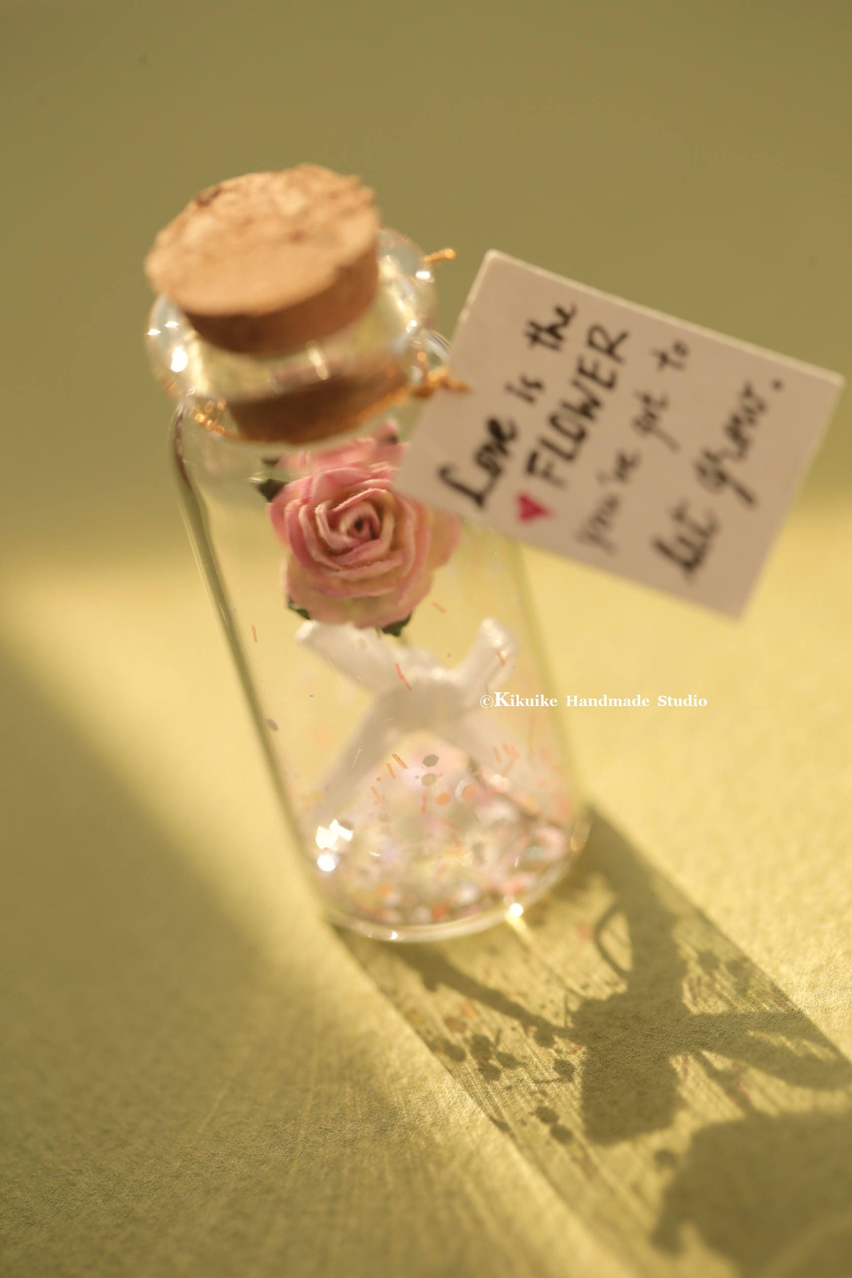 Love is the flower you've got to let growTiny message in Etsy