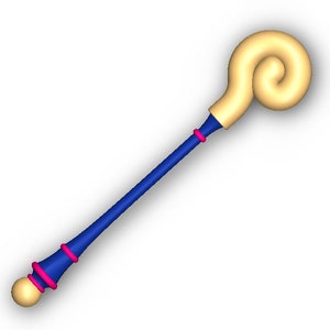 Dark Magician Girl Staff Inspired 3D Model for 3D Printing