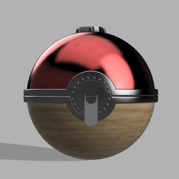 Pokemon Legends Arceus Inspired Ancient Pokeball Prop 3D Model for 3D Printing