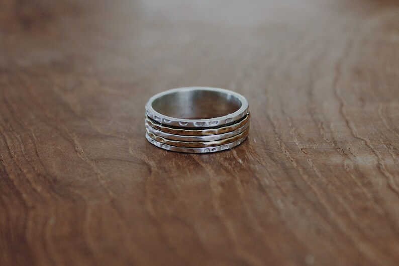 Sterling Silver Rings Festival Style Bohemian Jewellery Fidget Rings Jewellery Gypsy Rings Twister Rings Spinner Rings