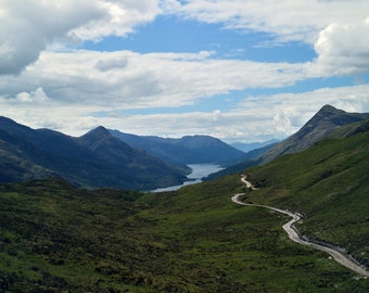 Above Kinlochleven 3, original fine art photography, print, photo, 8x12, landscape, mountain, sky, united kingdom, nature, outdoors