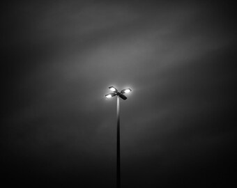 Blaha, original fine art photography, print, 8x12, budapest, street, dark, light, night, evening, urban, b&w, blue, sky, city, hungary